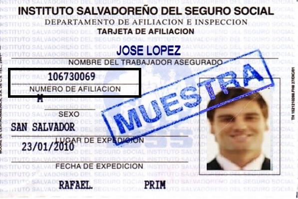 Cómo saber mi número de afiliación del ISSS El Salvador